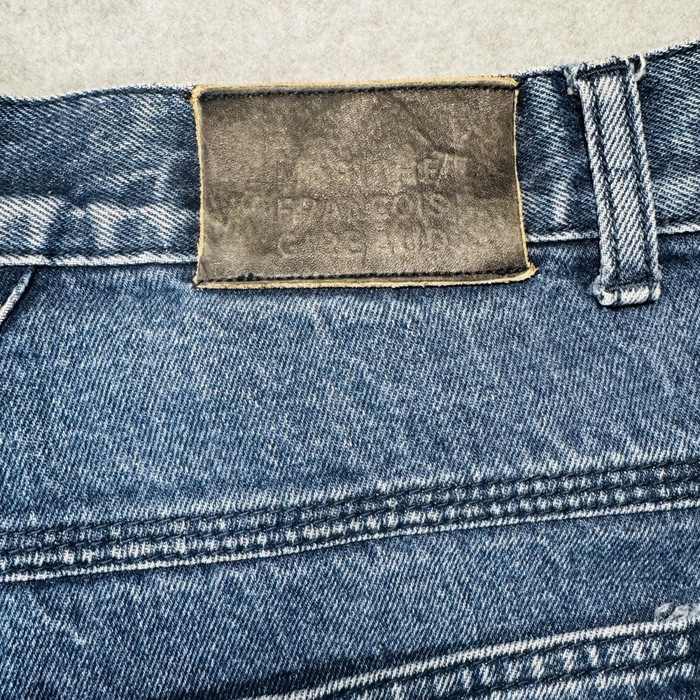 Marithe Francois Girbaud Carpenter Jeans Men 38 Baggy Wide Barrel Y2K Distressed - Picture 7 of 12